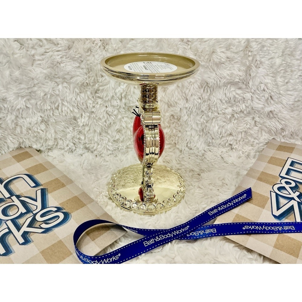 Bath & Body Works‎ Disney Villains Evil Queen Heart 3Wick Candle Holder Rare HTF - Picture 2 of 6